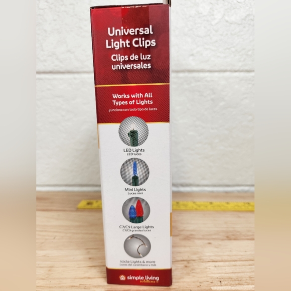 Simple Living Smart Christmas Universal Light Clips 100 New In Box White - Picture 6 of 6